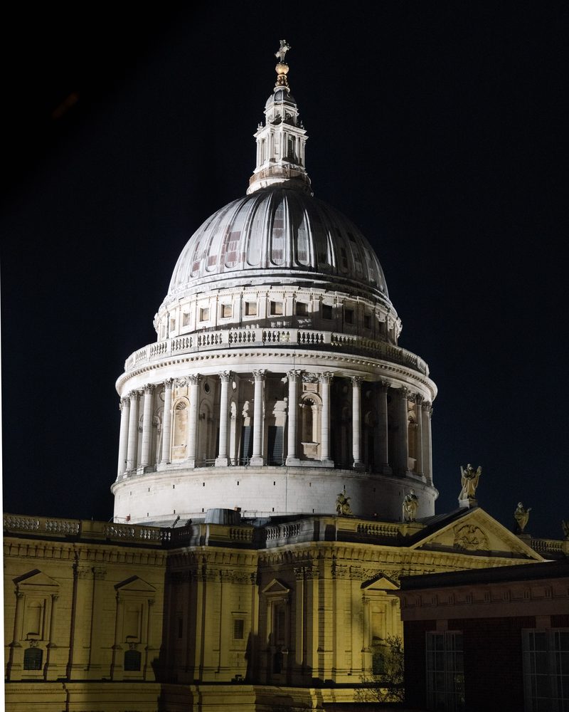 St Pauls Cathedral at night